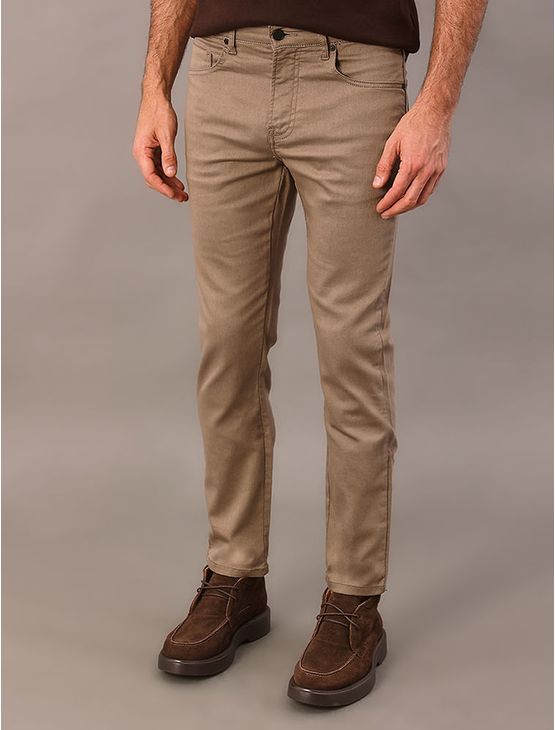 Calça Masculina Skinny Lisa 5 Pockets Calvin Klein – Caqui Medio