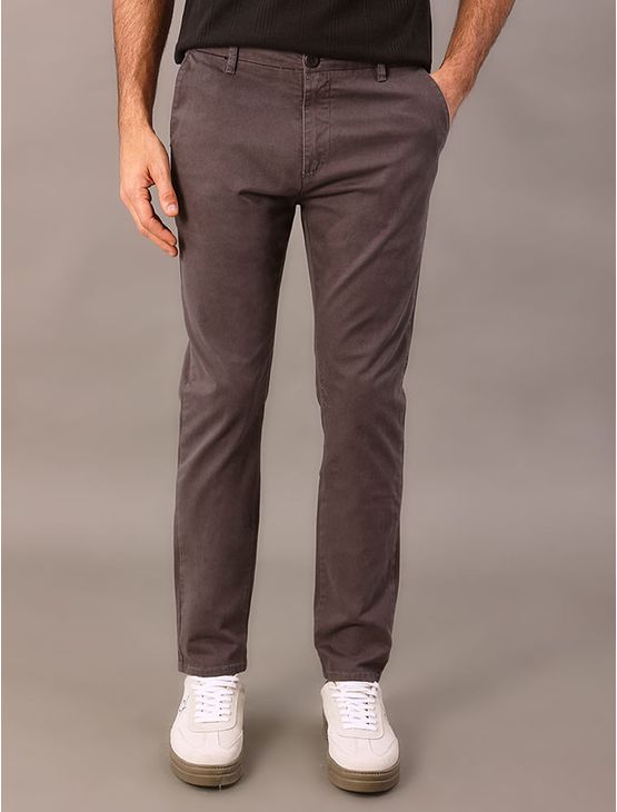 Calça Chino Skinny - Chumbo Calça Chino Skinny Chumbo 40