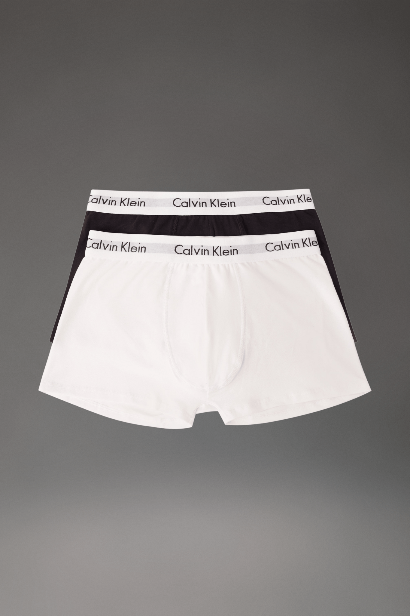 Kit 2 Underwear Trunk Classic Costura Frontal Elástico Preto Cueca Infantil Calvin Klein - Multicolor
