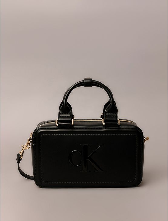 Bolsa Calvin Klein Jeans Feminino Tote Mini Logo Reissue Brilhan - Preto Bolsa Calvin Klein Jeans Feminino Tote Mini Logo Reissue Brilhan Preto u