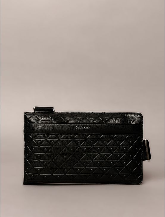 Bolsa Transversal Calvin Klein Relevo Mini - Preto Bolsa Transversal Calvin Klein Relevo Mini Preto u