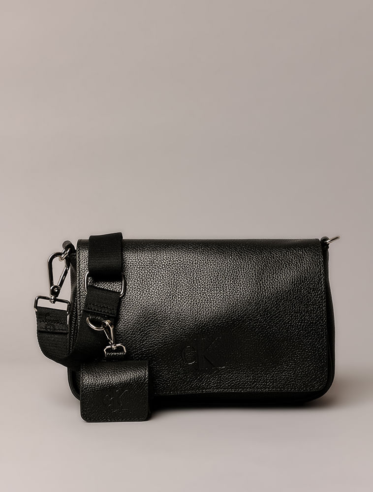 Bolsa Média Calvin Klein Jeans Chaveiro - Preto