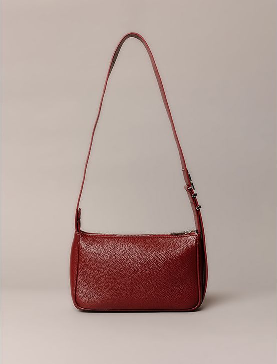 Shoulder Bag Calvin Klein Jeans Feminino Fivela Ck - Bordo Shoulder Bag Calvin Klein Jeans Feminino Fivela Ck Bordo u