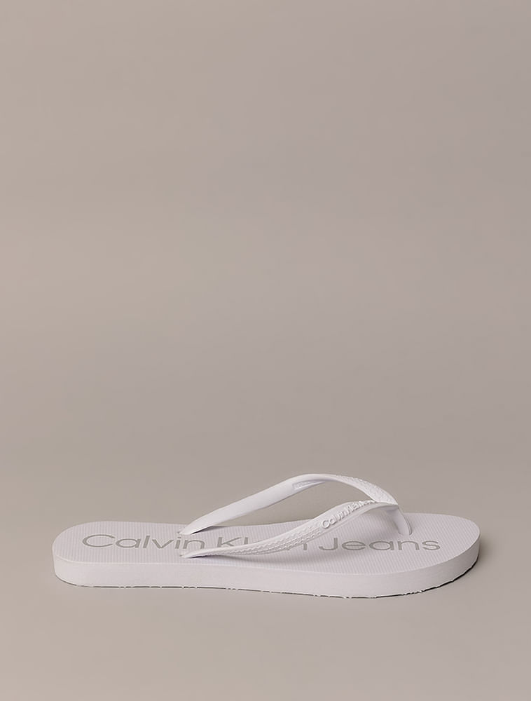 Chinelo Feminino Basic Calvin Klein Jeans - Branco 2