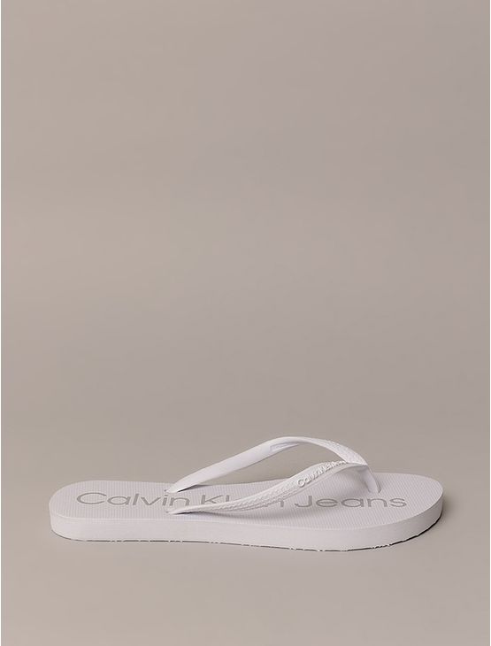 Chinelo Feminino Basic Calvin Klein Jeans - Branco 2 Chinelo Feminino Basic Calvin Klein Jeans Branco 2 39/40