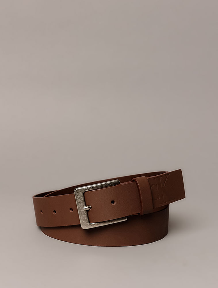 Cinto Masculino Queima Calvin Klein Jeans - Cafe