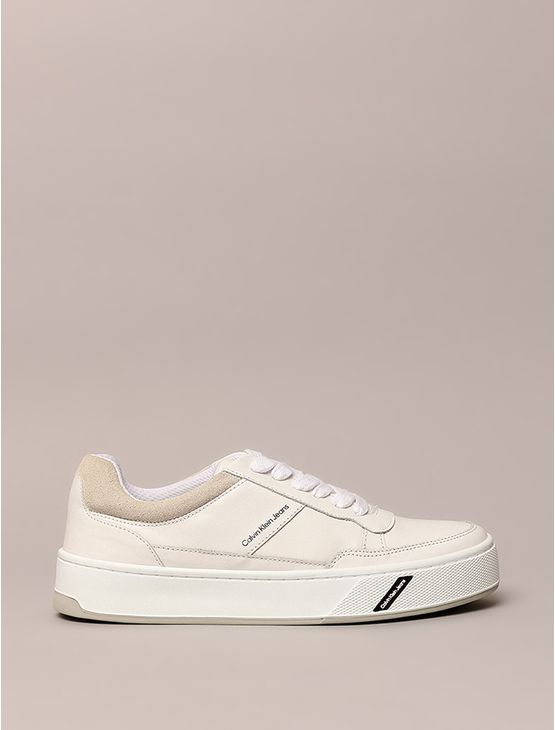 Tênis Calvin Klein Jeans Feminino Palito Basic - Branco Tênis Calvin Klein Jeans Feminino Palito Basic Branco 38