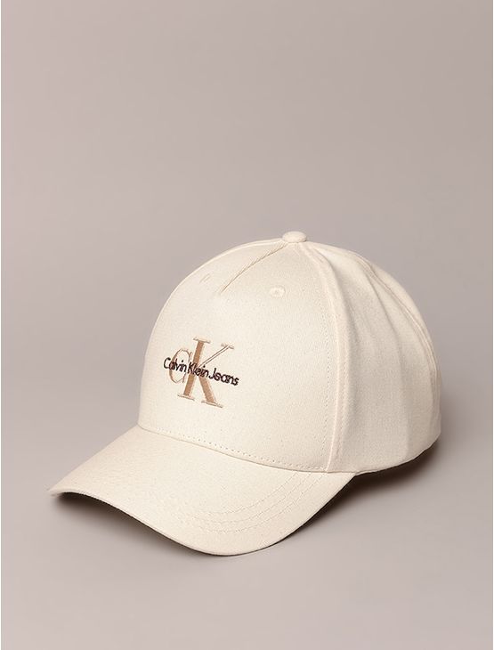 Boné Calvin Klein Jeans Feminino 5 Gomos Re Issue - Off White Boné Calvin Klein Jeans Feminino 5 Gomos Re Issue Off White u