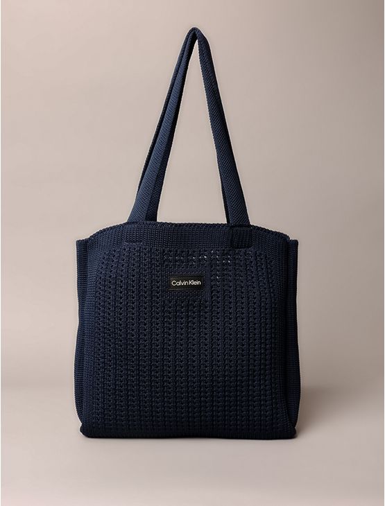 Shopping Bag Calvin Klein Jeans Feminino Knitting - Marinho Shopping Bag Calvin Klein Jeans Feminino Knitting Marinho u