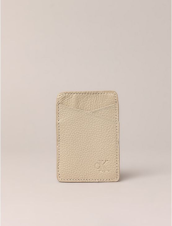 Porta Cartão Calvin Klein Jeans Feminino Case Card - Caqui Claro Porta Cartão Calvin Klein Jeans Feminino Case Card Caqui Claro u