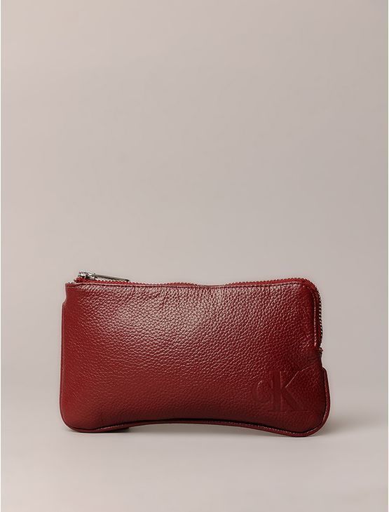 Necessaire Calvin Klein Jeans Feminino Queima Ck - Bordo Necessaire Calvin Klein Jeans Feminino Queima Ck Bordo u