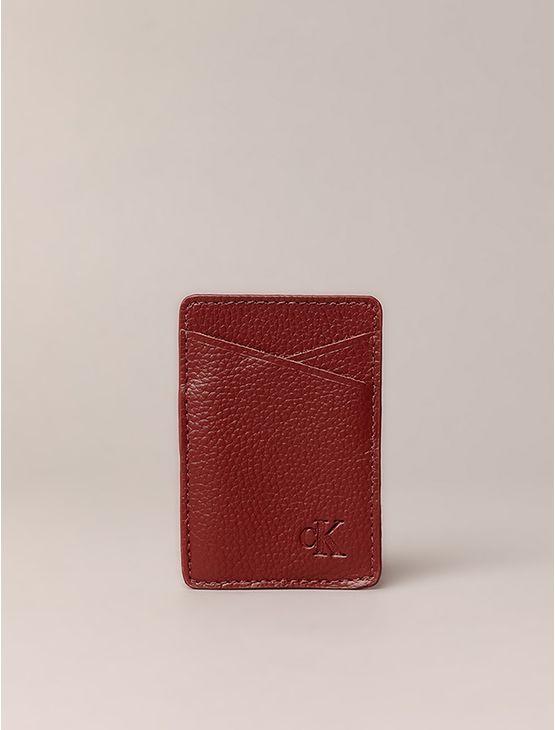 Porta Cartão Calvin Klein Jeans Feminino Case Card - Bordo Porta Cartão Calvin Klein Jeans Feminino Case Card Bordo u