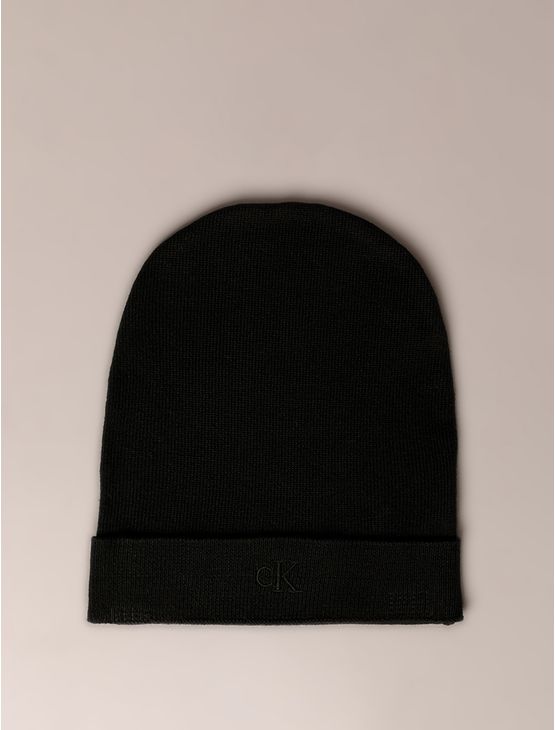 Gorro Masculino Bordado Calvin Klein Jeans - Preto Gorro Masculino Bordado Calvin Klein Jeans Preto u