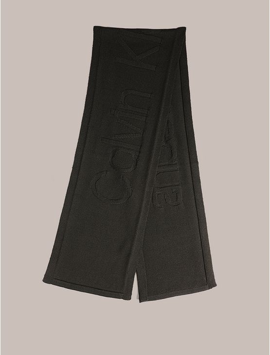 Cachecol Calvin Klein Jeans Masculino Logo - Preto Cachecol Calvin Klein Jeans Masculino Logo Preto u