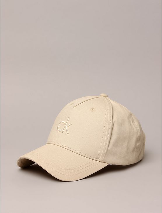 Boné Masculino Lona 5 Gomos Calvin Klein - Caqui Claro Boné Masculino Lona 5 Gomos Calvin Klein Caqui Claro u