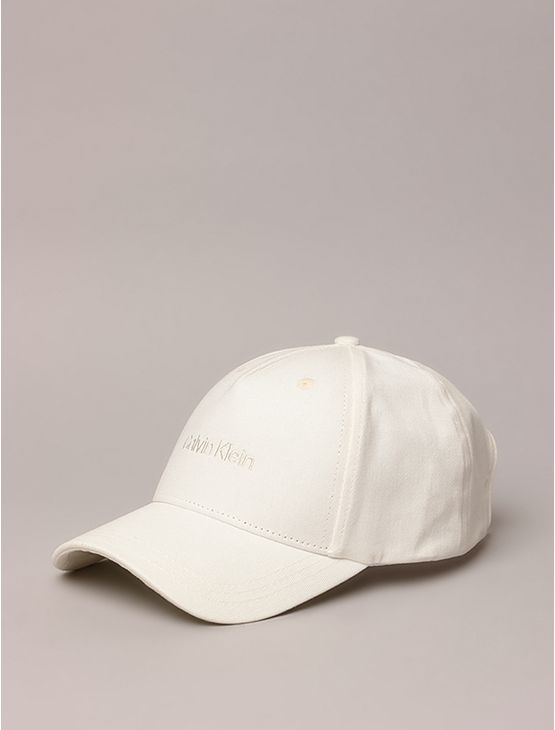 Boné Masculino 5 Gomos Bordado Calvin Klein - Off White Boné Masculino 5 Gomos Bordado Calvin Klein Off White u