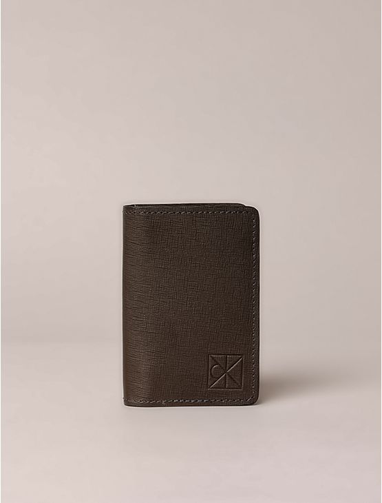 Carteira Vertical Calvin Klein Textura - Cafe Carteira Vertical Calvin Klein Textura Cafe u