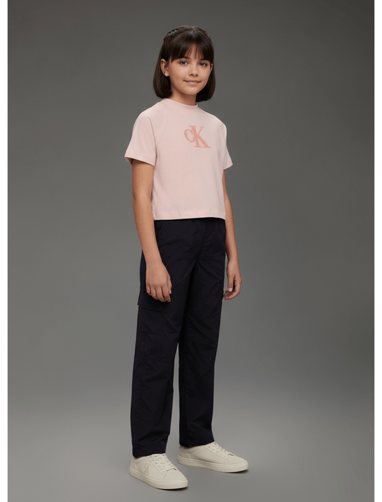 Blusa Calvin Klein Jeans Menina Calvin Klein Flocado - Rosa Claro Blusa Calvin Klein Jeans Menina Calvin Klein Flocado Rosa Claro 10