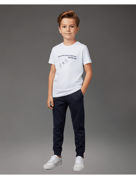 Calça de Moletom Calvin Klein Jeans Menino Calvin Klein Bordado - Marinho Calça de Moletom Calvin Klein Jeans Menino Calvin Klein Bordado Marinho 8
