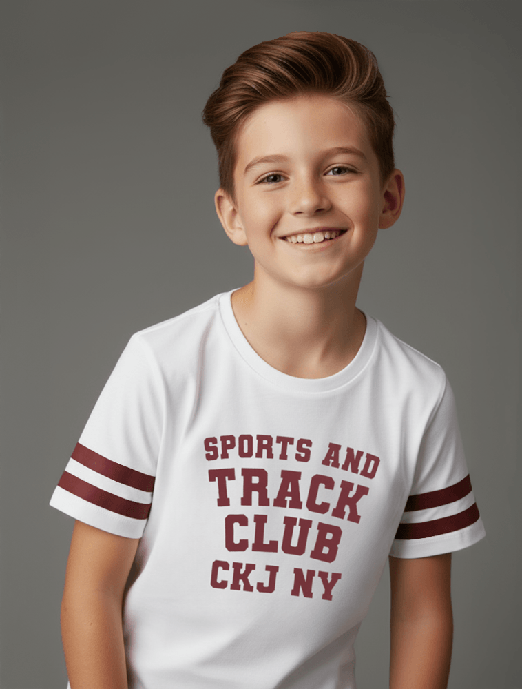 Camiseta Manga Curta Calvin Klein Jeans Menino College - Off White