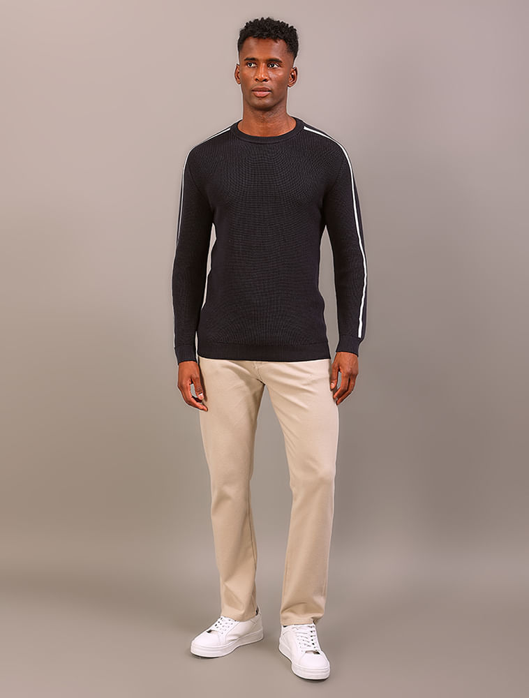Calça Calvin Klein Jeans 5 Pockets Slim - Caqui Claro
