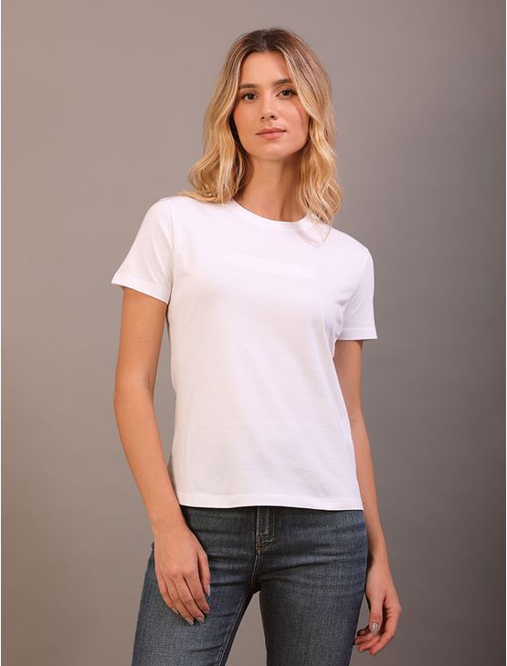 Camiseta Logo Embossed Bordado - Branco 2 Camiseta Logo Embossed Bordado Branco 2 g