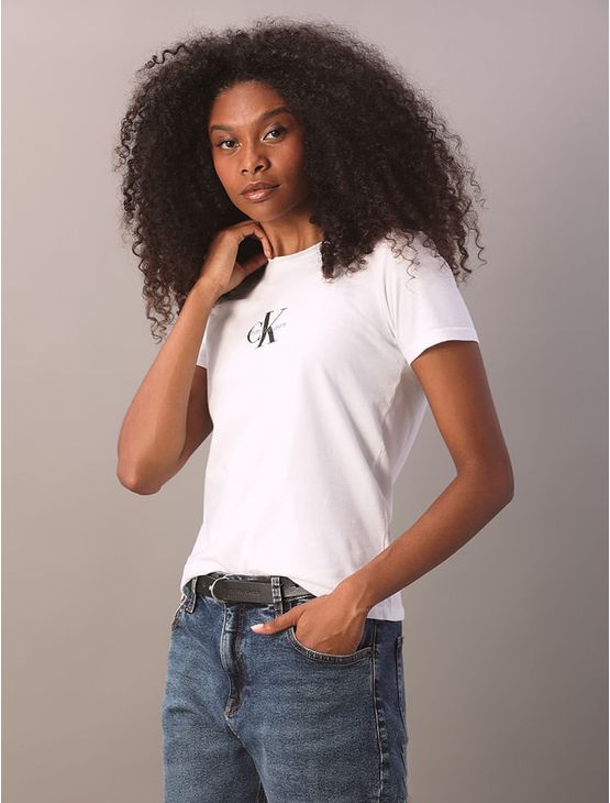 Camiseta Feminina Reissue Retângulo - Branco 2 Camiseta Feminina Reissue Retângulo Branco 2 m