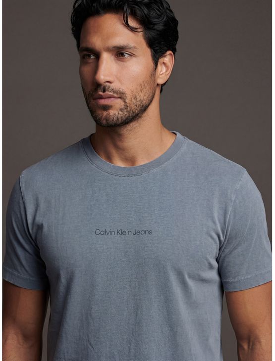 Camiseta Manga Curta Calvin Klein Jeans Masculino Logo Est. 1978 – Marinho