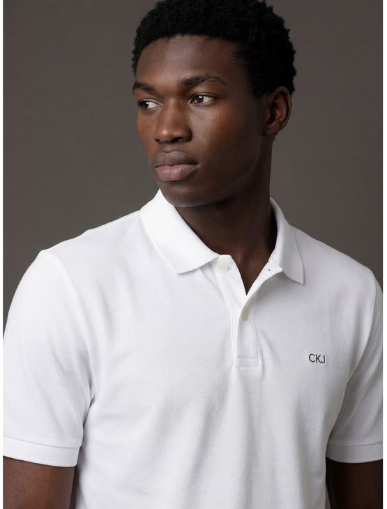 Polo Masculina Logo Bordado Calvin Klein Jeans