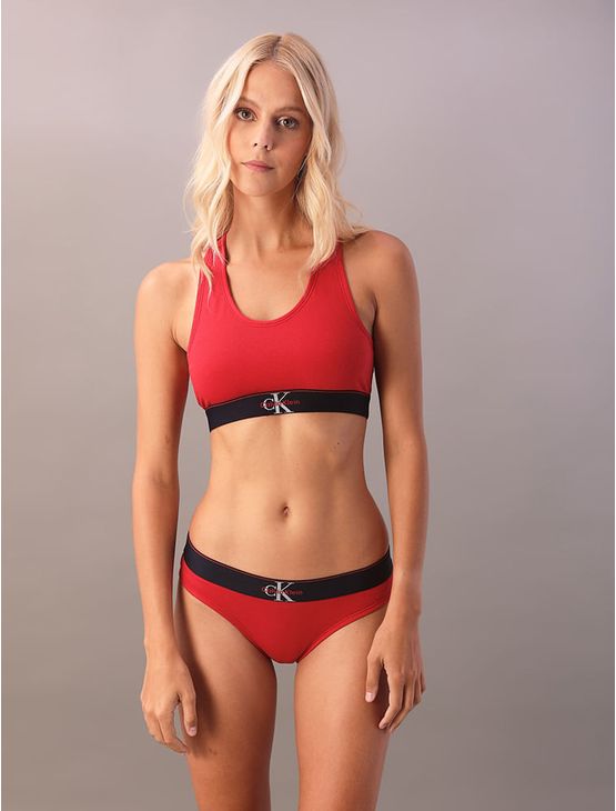 Calcinha Tanga Cotton Graphic - Vermelho Calcinha Tanga Cotton Graphic Vermelho p