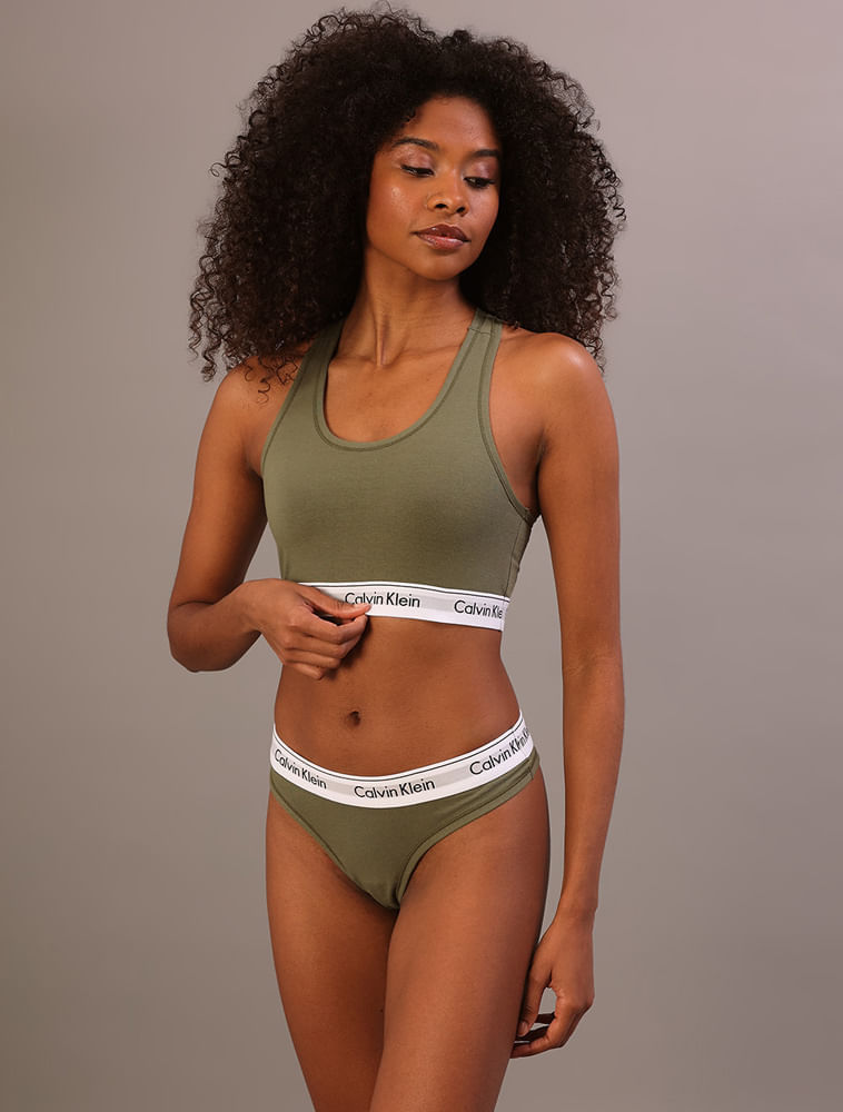 Top Nadador Moderon Cotton - Militar