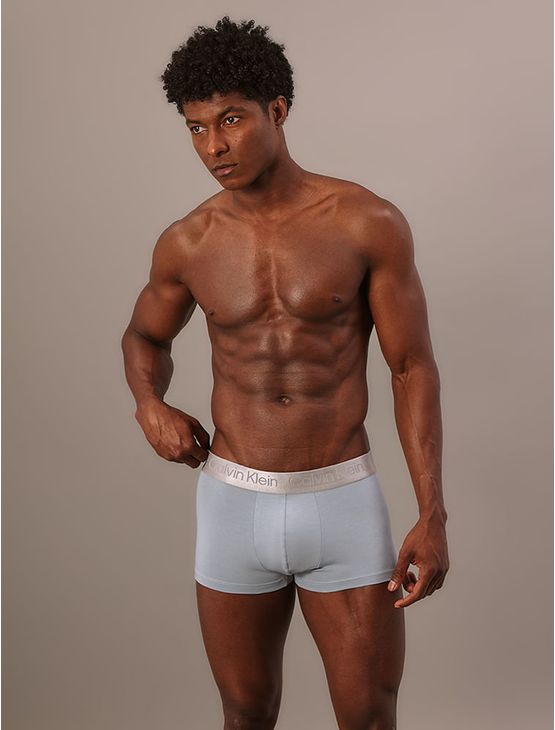 Cueca Low Rise Trunk Pima Cotton Calvin Klein Underwear - Azul Claro Cueca Low Rise Trunk Pima Cotton Calvin Klein Underwear Azul Claro p