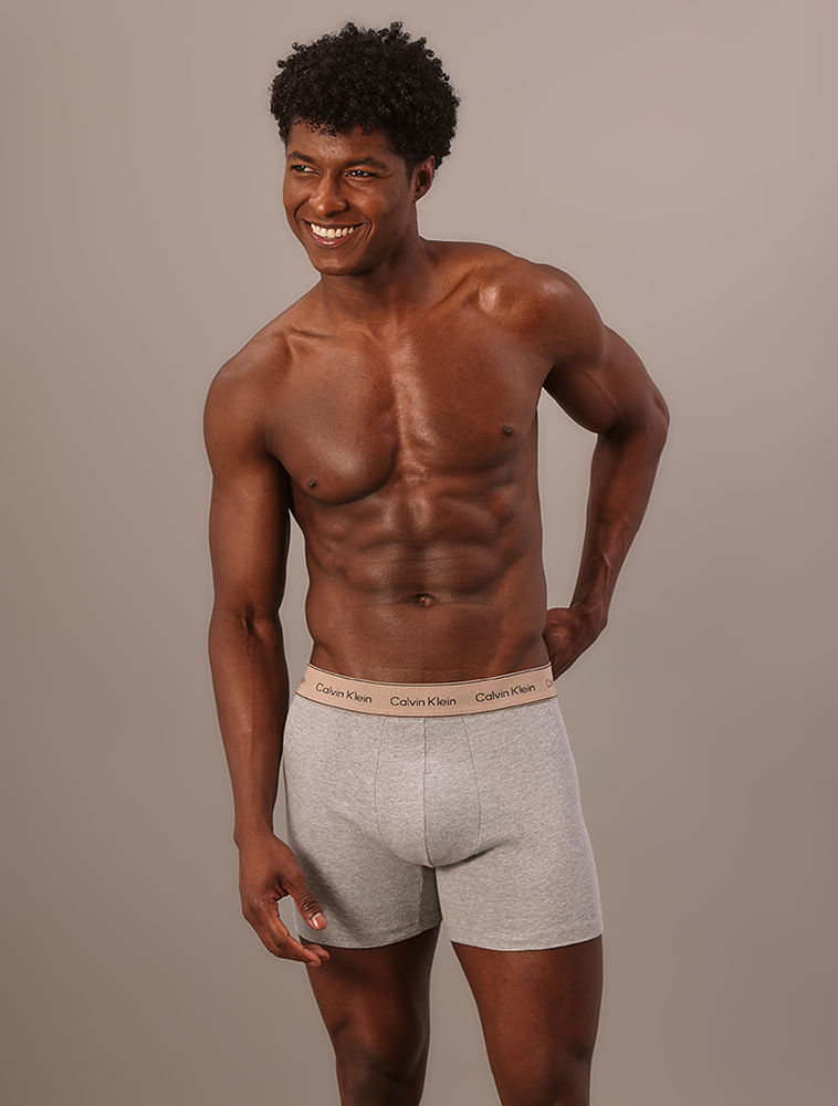 Cueca Boxer Heritage Cotton - Mescla
