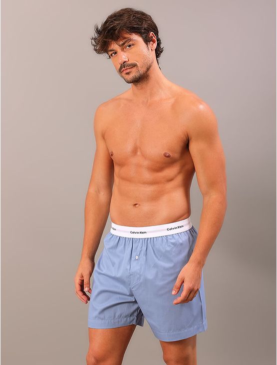 Cueca Samba Canção Tricoline Lisa – Azul Médio