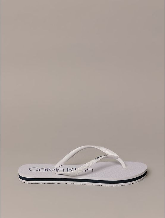 Chinelo Calvin Klein Swimwear - Branco Chinelo Calvin Klein Swimwear Branco 35/36