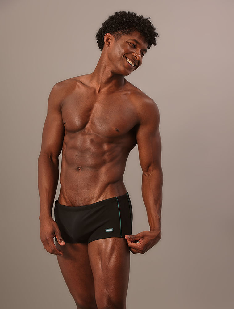 Sunga Trunk Masculino Com Bolso - Preto