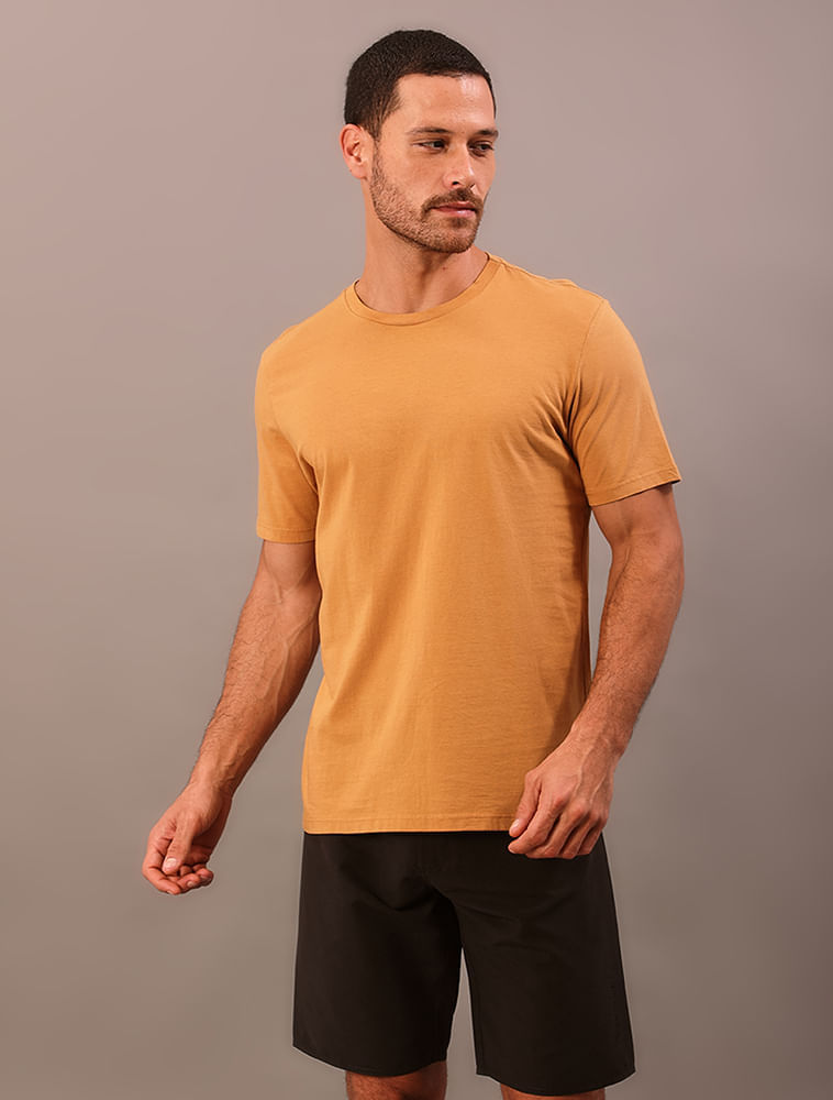 Camiseta Manga Curta Swimwear Masculino Logo Costas - Havana