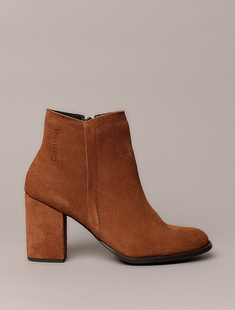 Bota Calvin Klein Feminina Salto - Havana