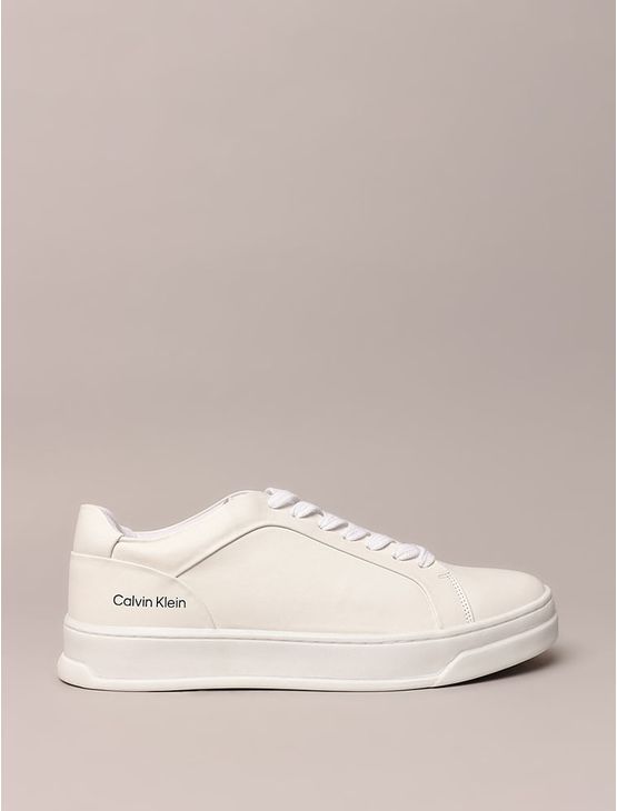 Tênis Couro Calvin Klein - Branco Tênis Couro Calvin Klein Branco 35