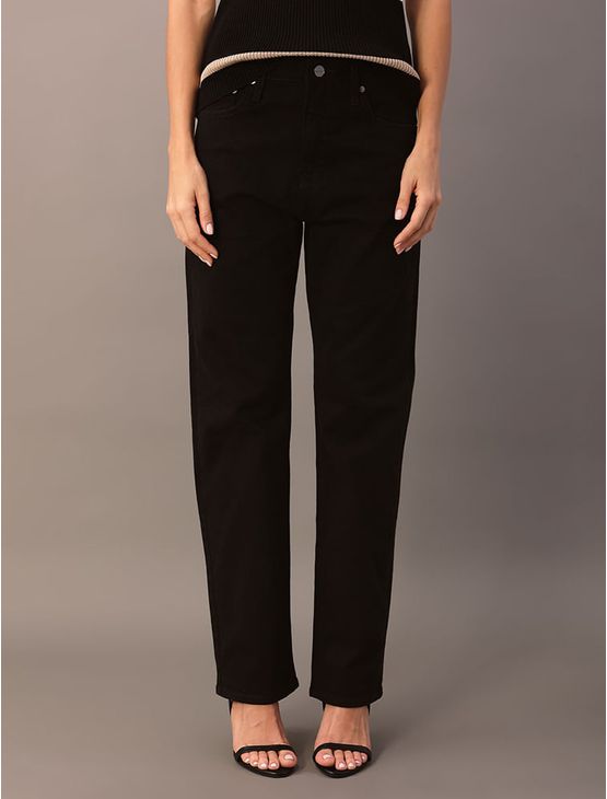 Calça Color Feminina Straight 5 Pockets - Preto Calça Color Feminina Straight 5 Pockets Preto 38