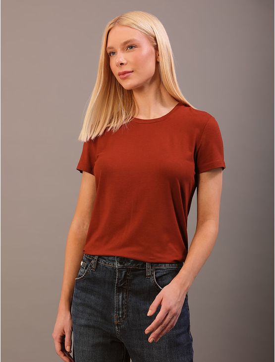 Camiseta Calvin Klein Feminina Mini Logo