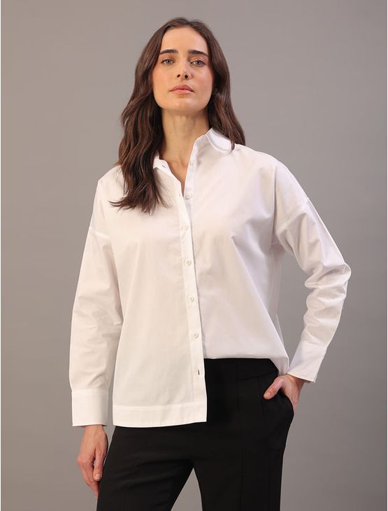 Camisa Over Calvin Klein - Branco Camisa Over Calvin Klein Branco 42