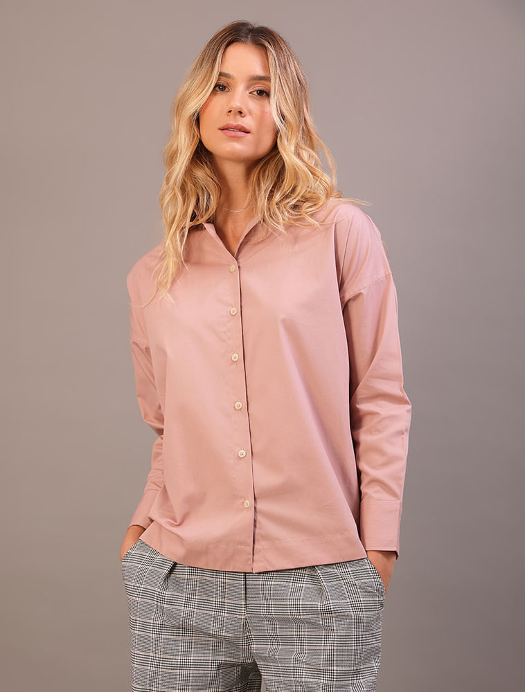 Camisa Over Calvin Klein - Rosa Pó