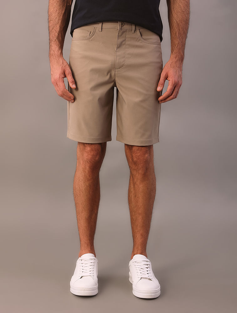 Bermuda Calvin Klein Classica 5 Pockets - Caqui Medio