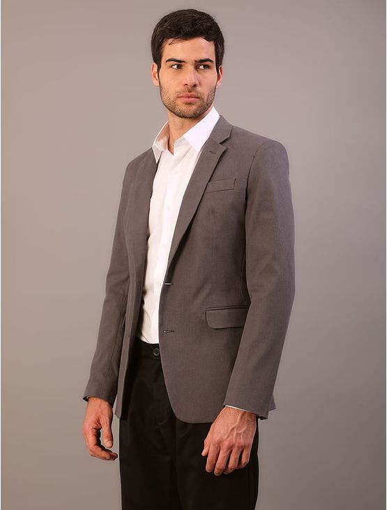 Blazer Slim Cotelê - Chumbo Blazer Slim Cotelê Chumbo 48