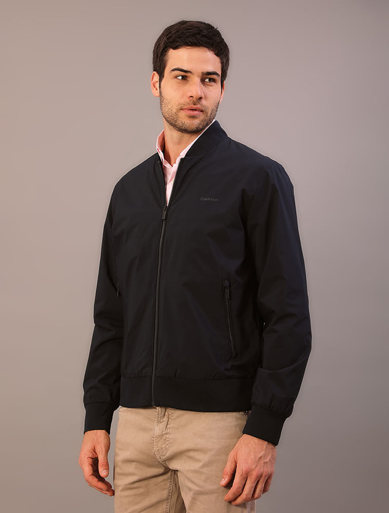 Jaqueta Calvin Klein Bomber Slim - Marinho