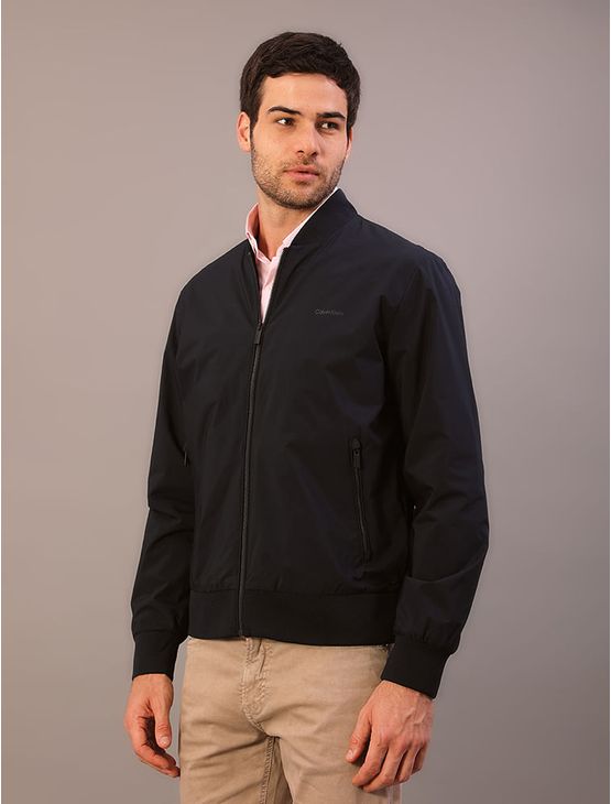Jaqueta Calvin Klein Bomber Slim - Marinho Jaqueta Calvin Klein Bomber Slim Marinho Gg