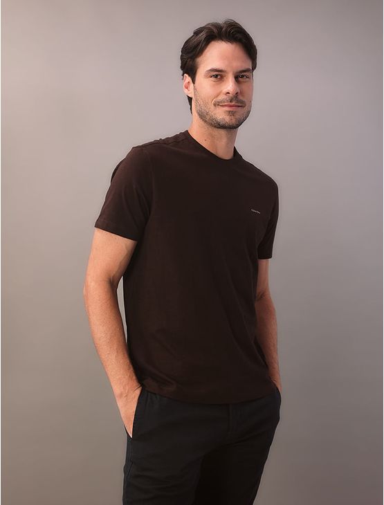 T-Shirt Manga Curta Flame - Marrom T-Shirt Manga Curta Flame Marrom Pp