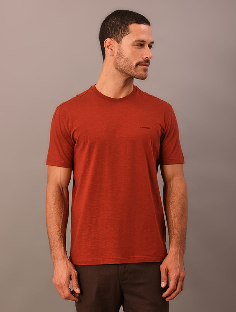 T-Shirt Manga Curta Flame - Ferrugem - T-Shirt Manga Curta Flame Ferrugem p