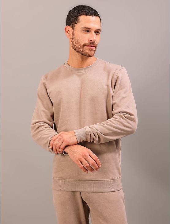 Casaco de Moletom Cks Masculino Calvin Klein Bordado - Caqui Medio Casaco de Moletom Cks Masculino Calvin Klein Bordado Caqui Medio p